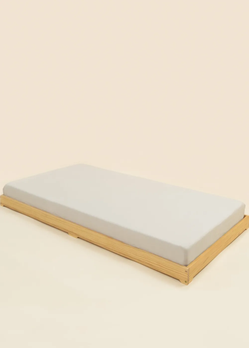 Coco Village Wooden Bed Frame - Natural Wood