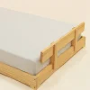 Coco Village Wooden Bed Frame Rail - Natural Wood