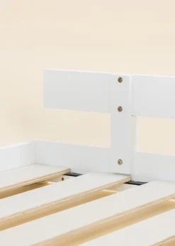Coco Village Wooden Bed Frame Rail - White
