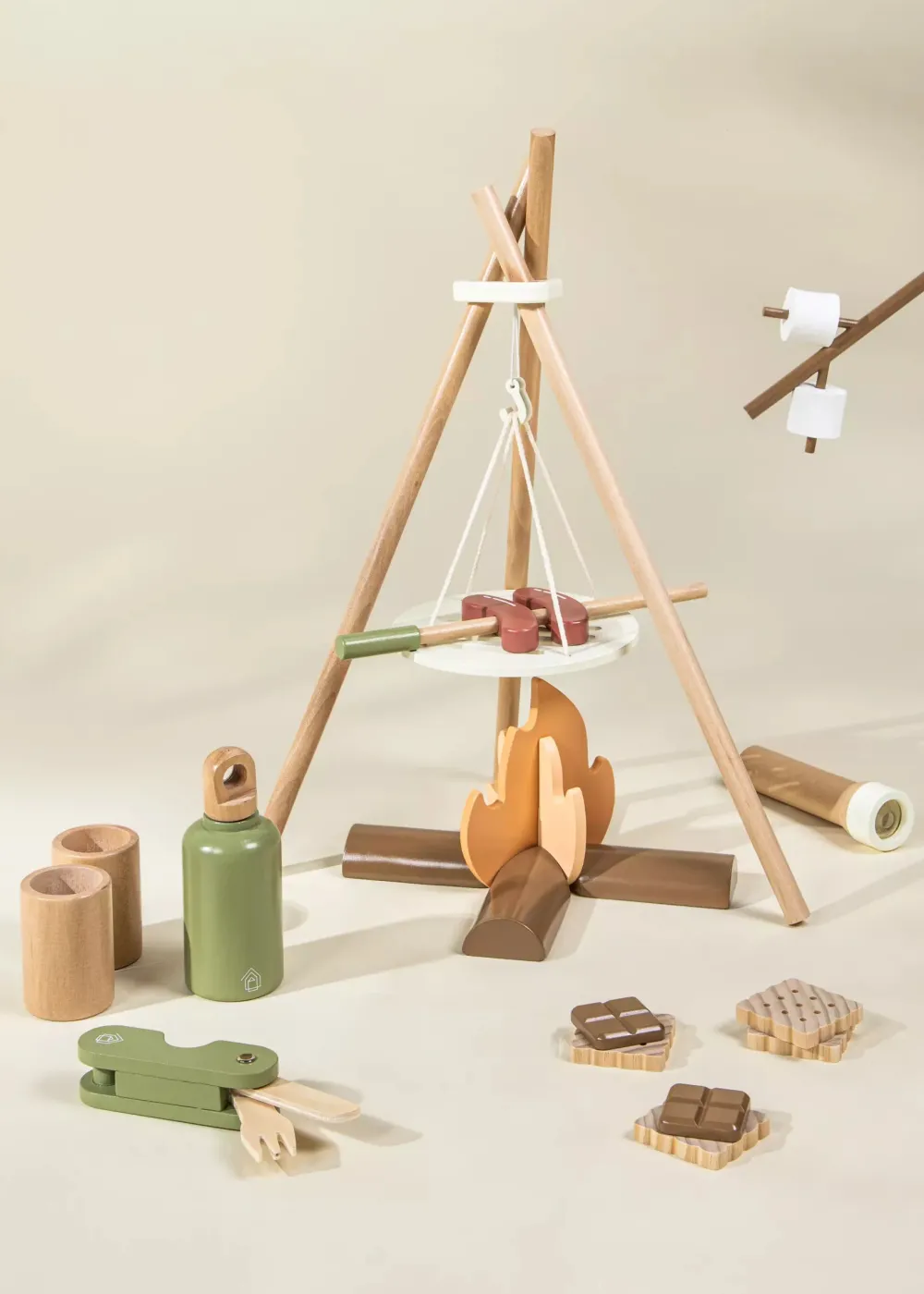 Coco Village Wooden Camping Playset