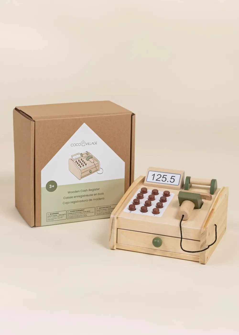 Coco Village Wooden Cash Register