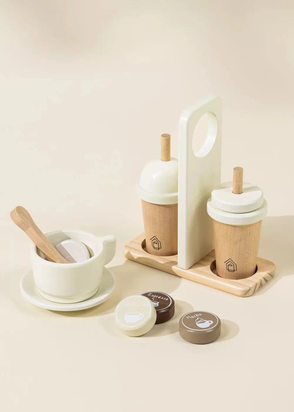 Coco Village Wooden Coffee Maker Set