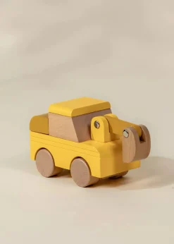 Coco Village Wooden Construction Vehicle - Excavator