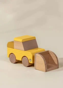 Coco Village Wooden Construction Vehicle - Bulldozer