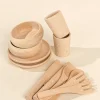 Coco Village Wooden Dinnerware Playset (12 Pcs)