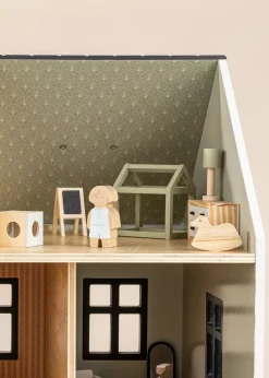 Coco Village Wooden Doll House Kids Room Furniture (10pcs)