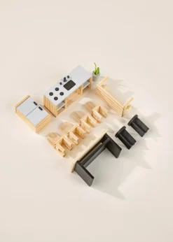 Coco Village Wooden Doll House Kitchen Furniture (12 pcs)
