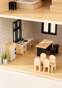 Coco Village Wooden Doll House Kitchen Furniture (12 pcs)