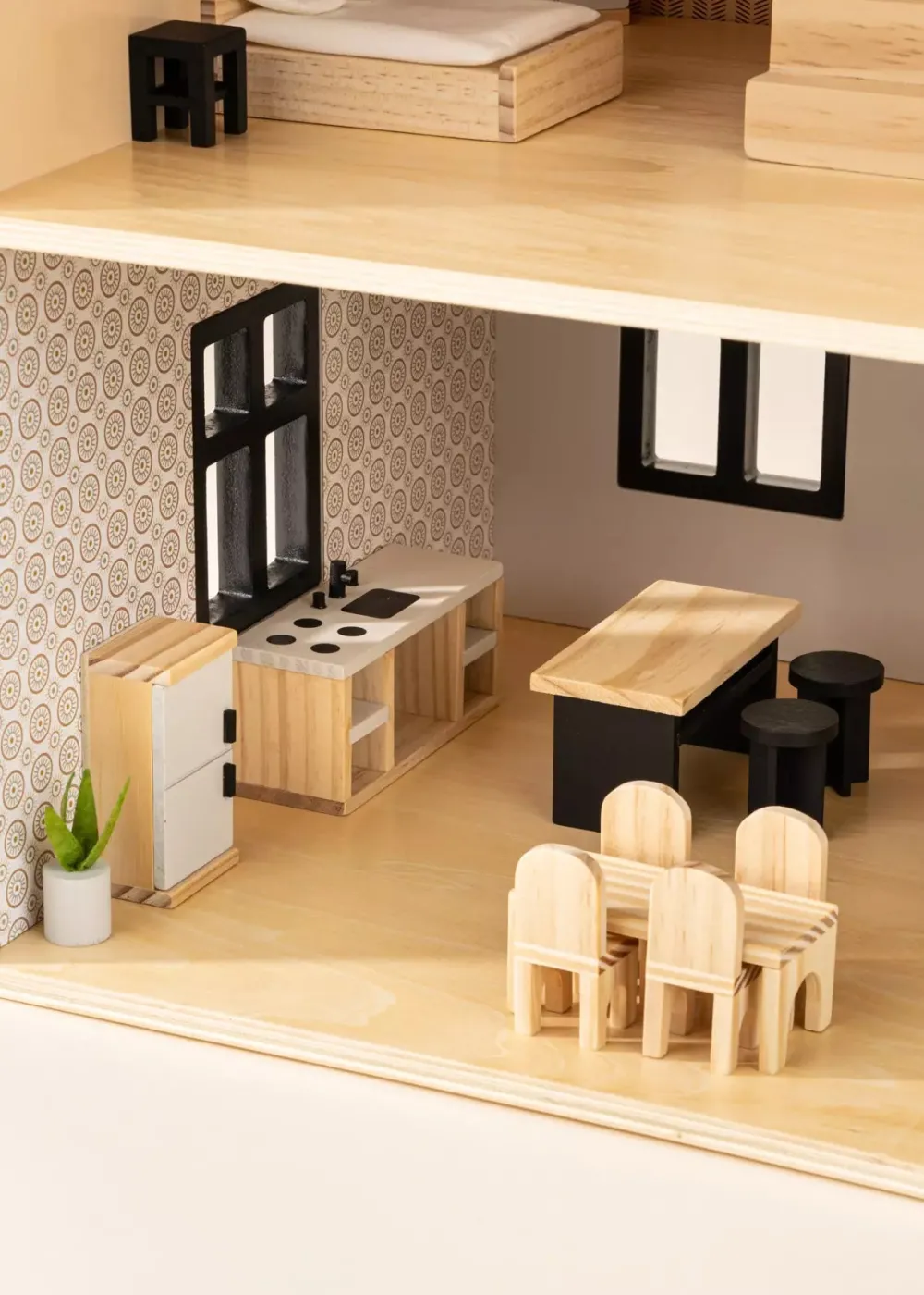 Coco Village Wooden Doll House Kitchen Furniture (12 pcs)