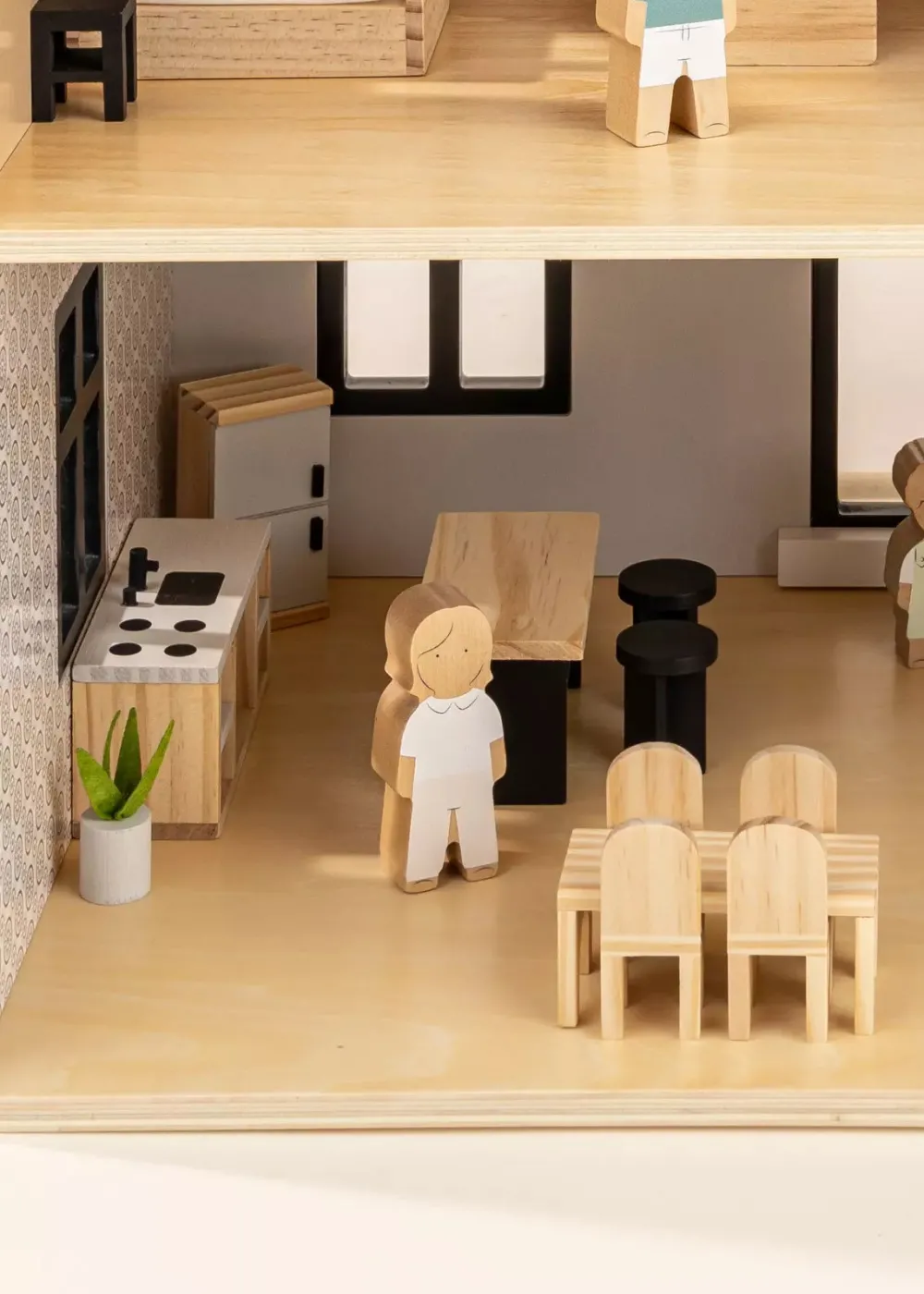 Coco Village Wooden Doll House Kitchen Furniture (12 pcs)