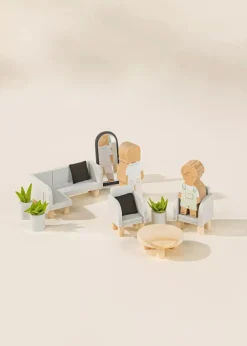 Coco Village Wooden Doll House Living Room Furniture (10pcs)