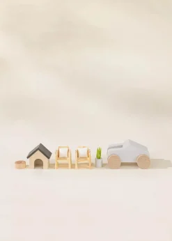 Coco Village Wooden Doll House Outdoor Furniture (8pcs)
