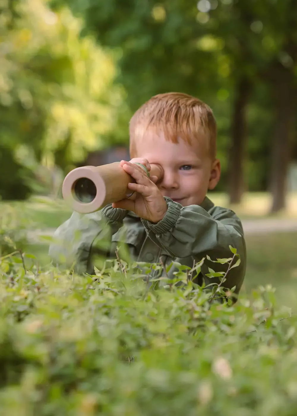 Coco Village Wooden Handheld Telescope – 20x Zoom
