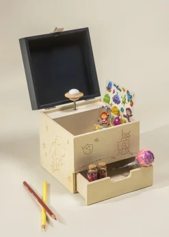 Coco Village Wooden Musical Souvenir Box - Space