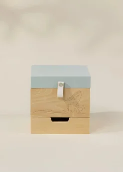 Coco Village Wooden Musical Souvenir Box - Ocean