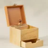 Coco Village Wooden Musical Souvenir Box - Nature