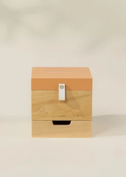 Coco Village Wooden Musical Souvenir Box - Nature