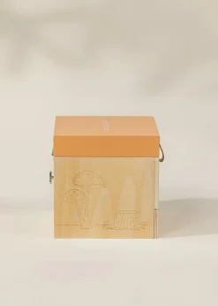 Coco Village Wooden Musical Souvenir Box - Nature