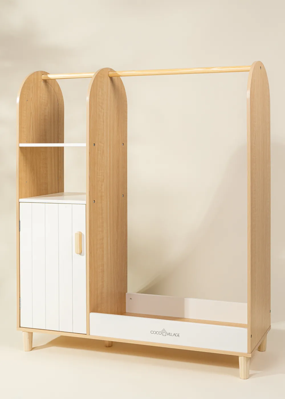 Coco Village Wooden Play Dress Up Wardrobe