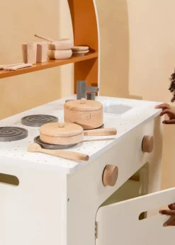 Coco Village Wooden Pots and Pans Playset (6 Pcs)