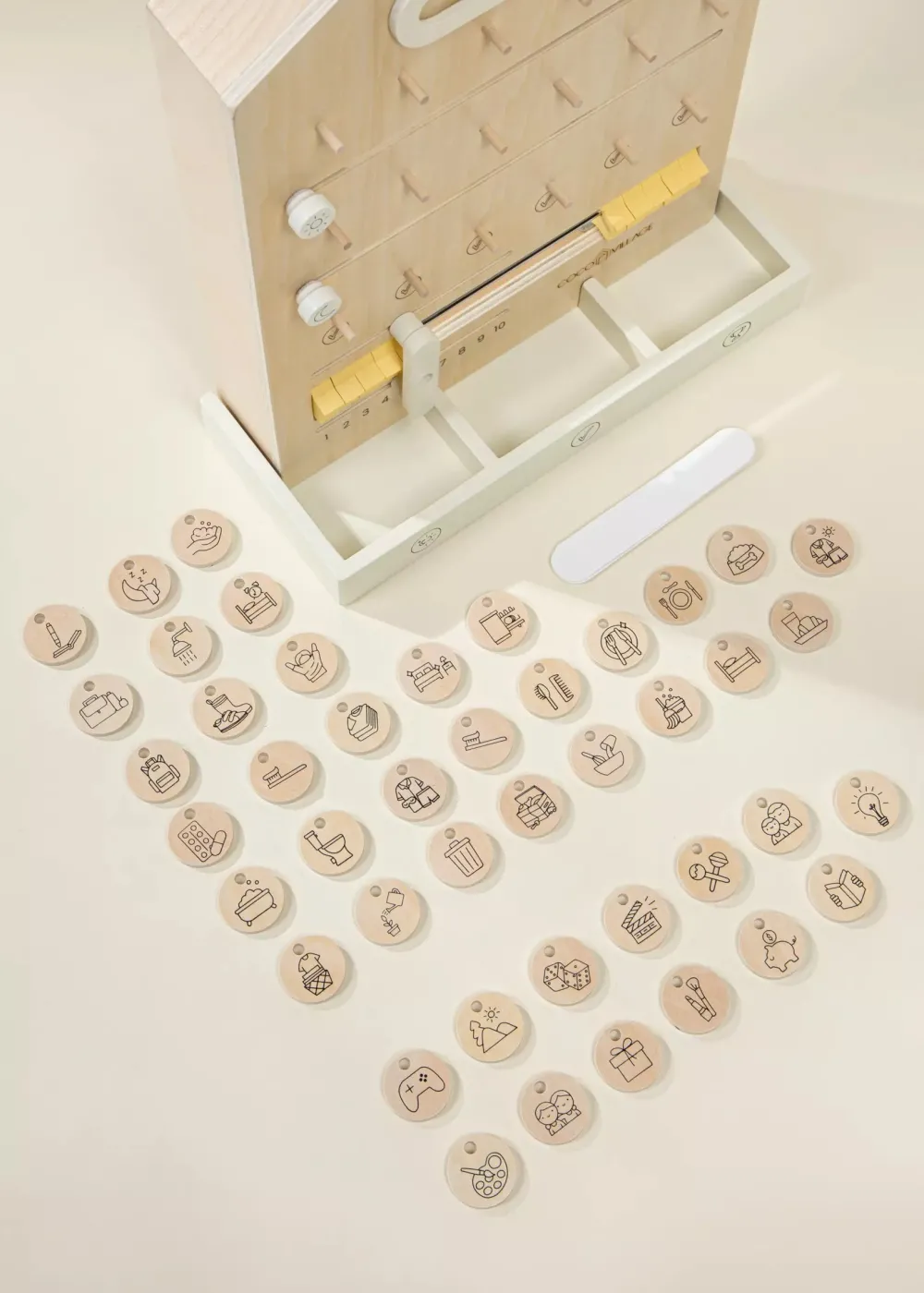 Coco Village Wooden Routine, Tasks & Rewards Board