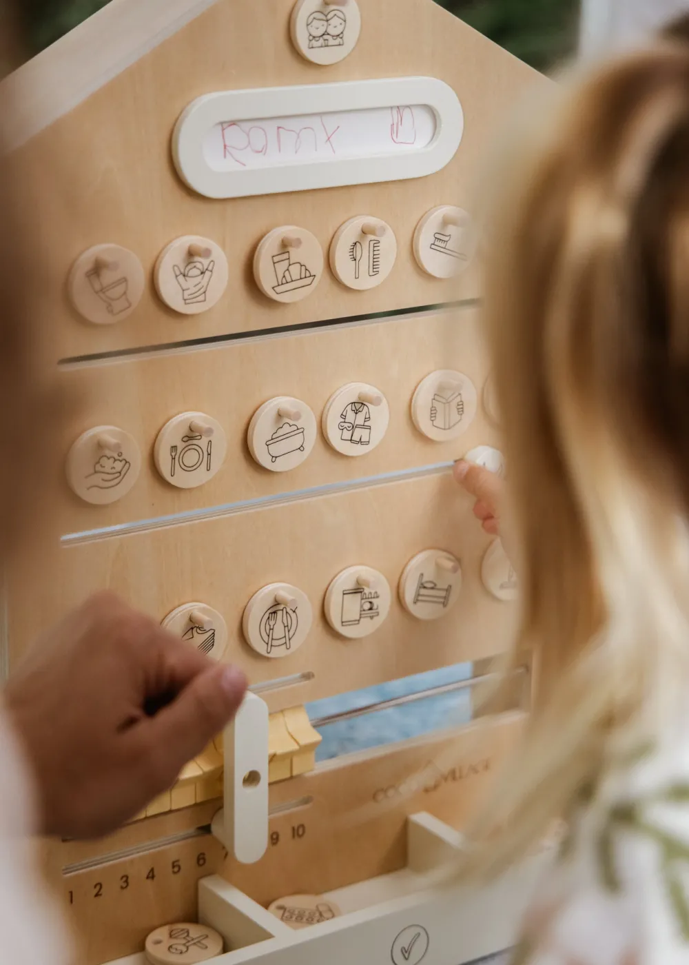 Coco Village Wooden Routine, Tasks & Rewards Board