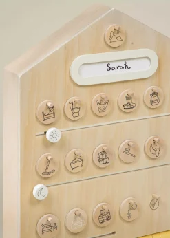 Coco Village Wooden Routine, Tasks & Rewards Board