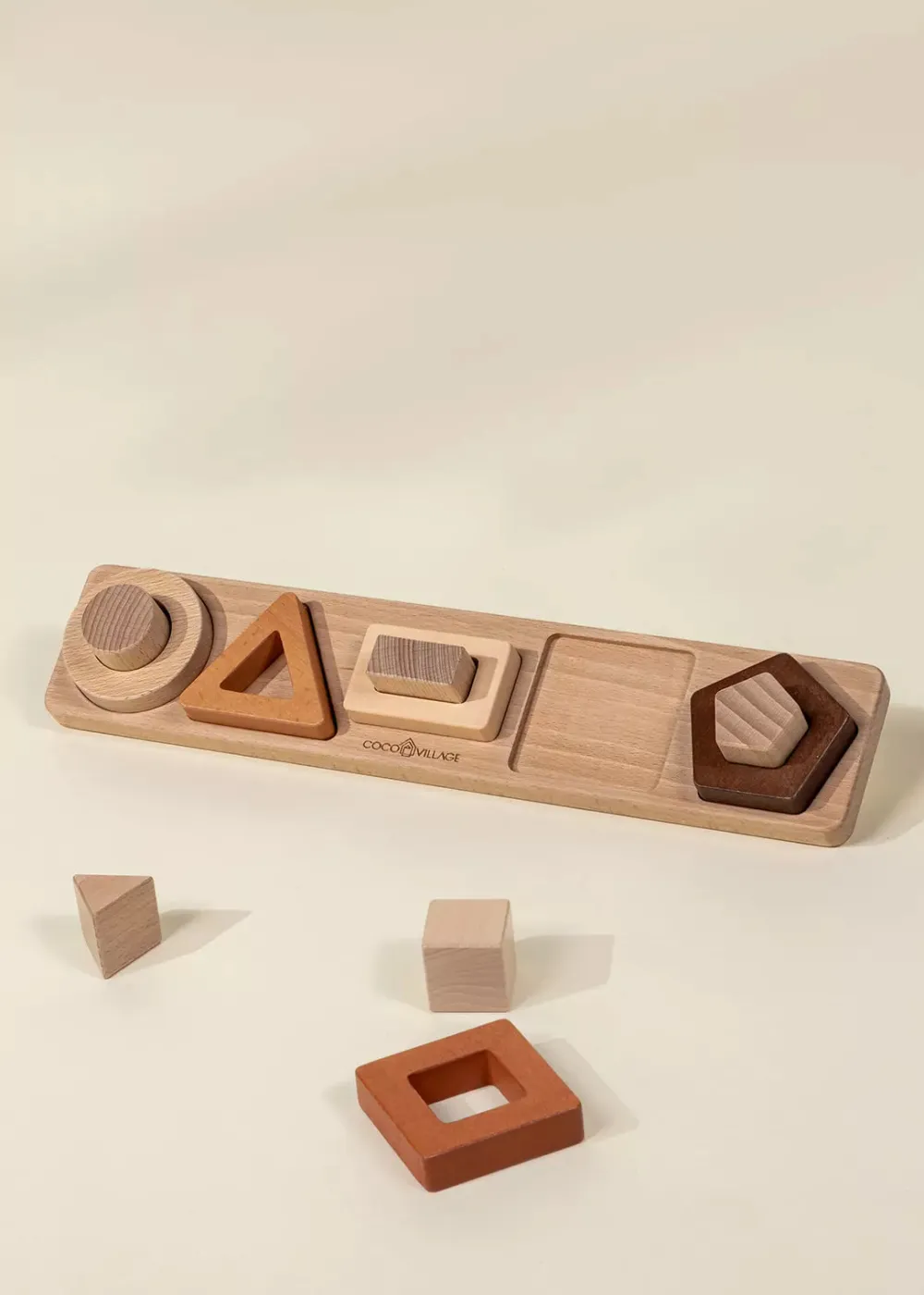Coco Village Wooden Shapes Learning Set - 10 pcs