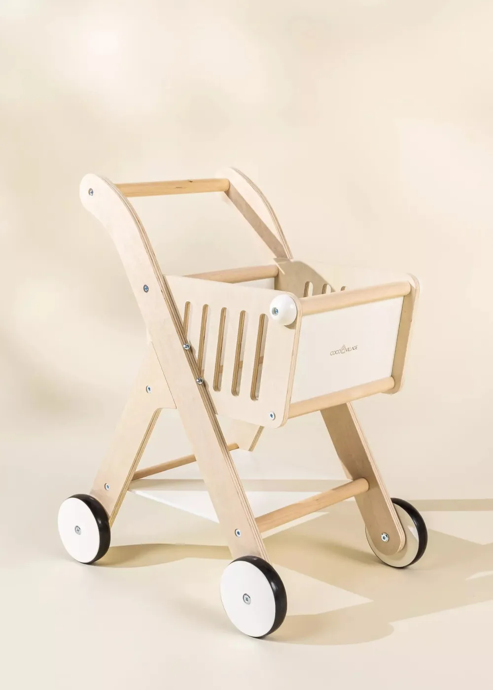 Coco Village Wooden Shopping Cart