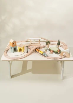 Coco Village Wooden Train & Table Playset