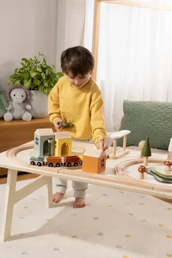 Coco Village Wooden Train & Table Playset