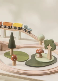 Coco Village Wooden Train & Table Playset