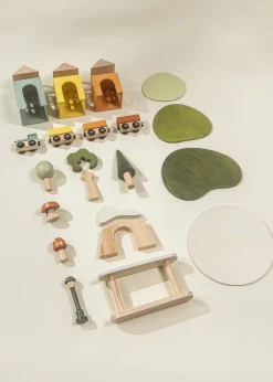 Coco Village Wooden Train & Table Playset