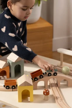 Coco Village Wooden Train & Table Playset