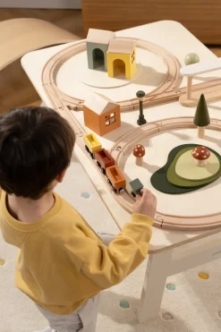Coco Village Wooden Train & Table Playset