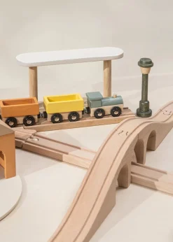 Coco Village Wooden Train & Table Playset