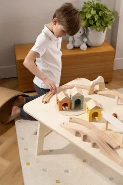 Coco Village Wooden Train & Table Playset